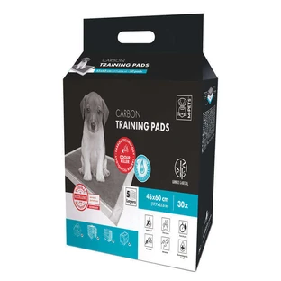 M-Pets (М-Петс) Carbon Training Pads - Одноразовые пеленки с бамбуковым углем для собак; 60х45 см / 30 шт.