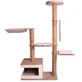 M-Pets (М-Петс) CatElite Marlon Cat tree – Игровой комплекс Марлон с 4 лежаками, домиком и когтеточкой для кошек; 68х40х126 см