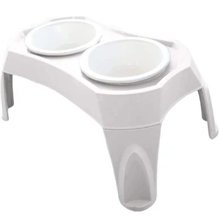 M-Pets (М-Петс) Combi Double Bowl - Миска на подставке двойная для собак; 2х950 мл