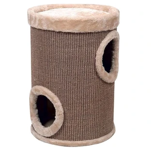 M-Pets (М-Петс) Ararat Cat Tree – Когтеточка-домик с лежаком Арарат для кошек; 33х33х50 см (Цвета в ассортименте)