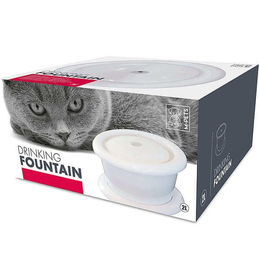 M-Pets (М-Петс) Drinking Fountain - Фонтан-поилка с угольным фильтром для кошек; 2 л: цены и характеристики