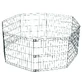 M-Pets (М-Петс) Foldable Puppy Pen - Металлический складной вольер для щенков; S / 8x62x66 см