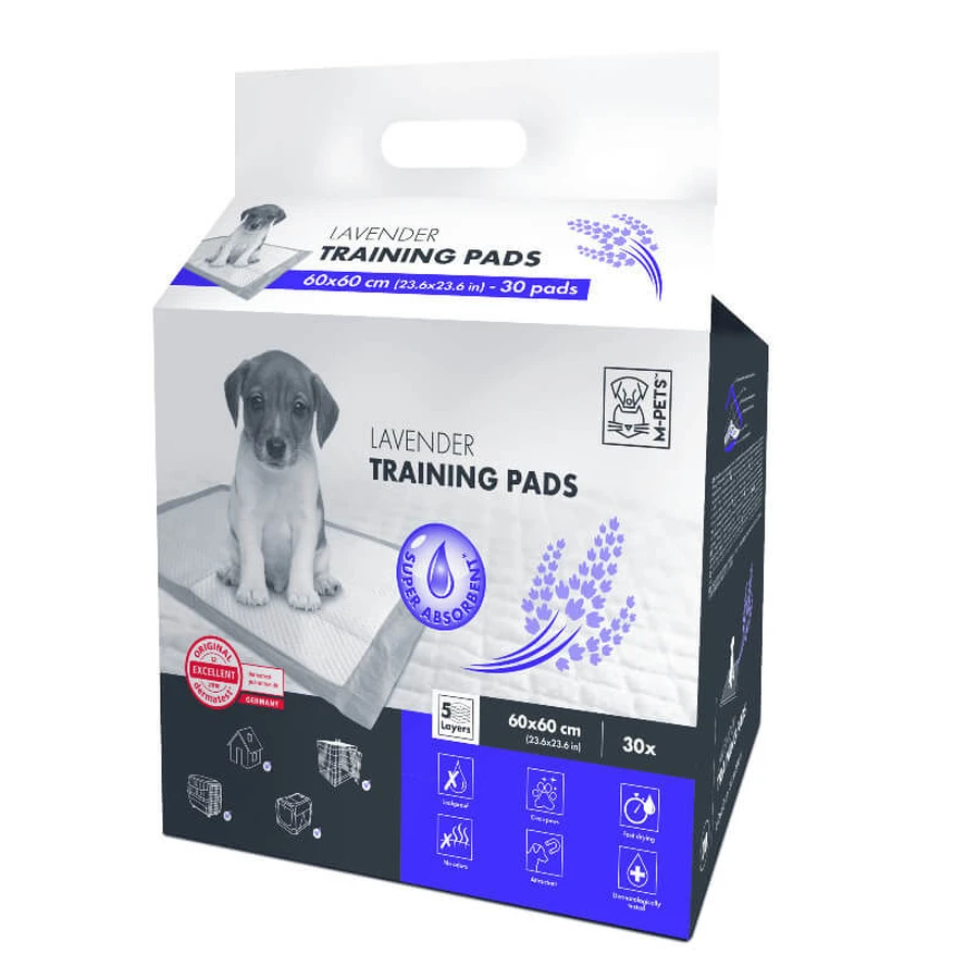 M-Pets (М-Петс) Lavender Puppy Training Pads - Одноразовые пеленки с ароматом лаванды для приучения щенков к туалету; 60х60 см / 30 шт.: цены и характеристики