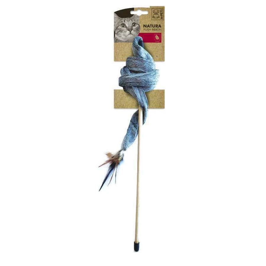 M-Pets (М-Петс) Natura Plush Ribbon - Плюшева стрічка іграшка-дражнилка для котів; 43 см: ціни та характеристики