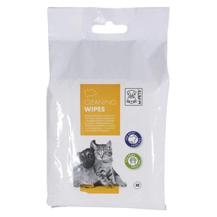 M-Pets (М-Петс) Pet Cleaning Wipes - Вологі очищаючі серветки для котів, собак і гризунів; 40 шт.