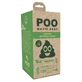 M-Pets (М-Петс) POO Dog Waste Bags Mint Scented – Пакети з ароматом м'яти для прибирання за тваринами; 120 шт. (Білий)