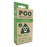 M-Pets (М-Петс) POO Dog Waste Bags Mint Scented – Пакеты с ароматом мяты для уборки за животными; 60 шт. (Белый)