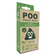 M-Pets (М-Петс) POO Dog Waste Bags Mint Scented – Пакеты с ароматом мяты для уборки за животными; 60 шт. (Белый)