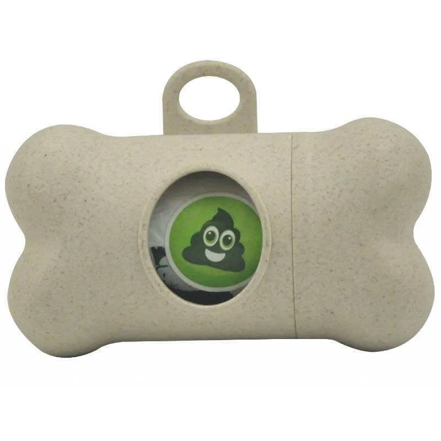 M-Pets (М-Петс) Poo Bamboo Waste Bag Dispenser - Диспенсер из бамбука с органическими мешками для отходов жизнедеятельности животных; Комплект: цены и характеристики