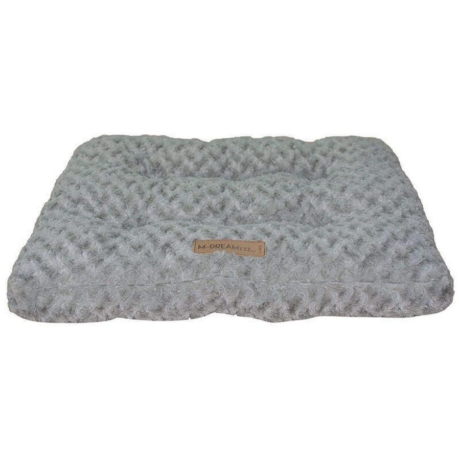 M-Pets (М-Петс) Shetland Cushion - Лежак з ультрам'якого штучного хутра для собак різних порід та котів; 58х45 см (Сірий): ціни та характеристики