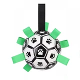 M-Pets (М-Петс) Soccer Ball – Футбольний м'яч для собак із нейлоновими язичками; Комплект