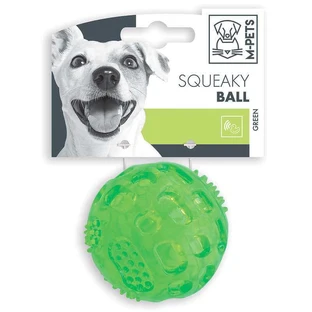 M-Pets (М-Петс) Squeaky Ball Toy – Іграшка м'ячик, що пищить для собак; 6,3 см (Зелений)