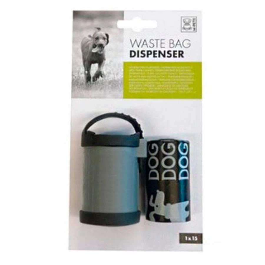 M-Pets (М-Петс) Waste Bag Dispenser - Набір для прибирання за собакою (диспенсер + 1 рулон пакетів); Комплект: ціни та характеристики