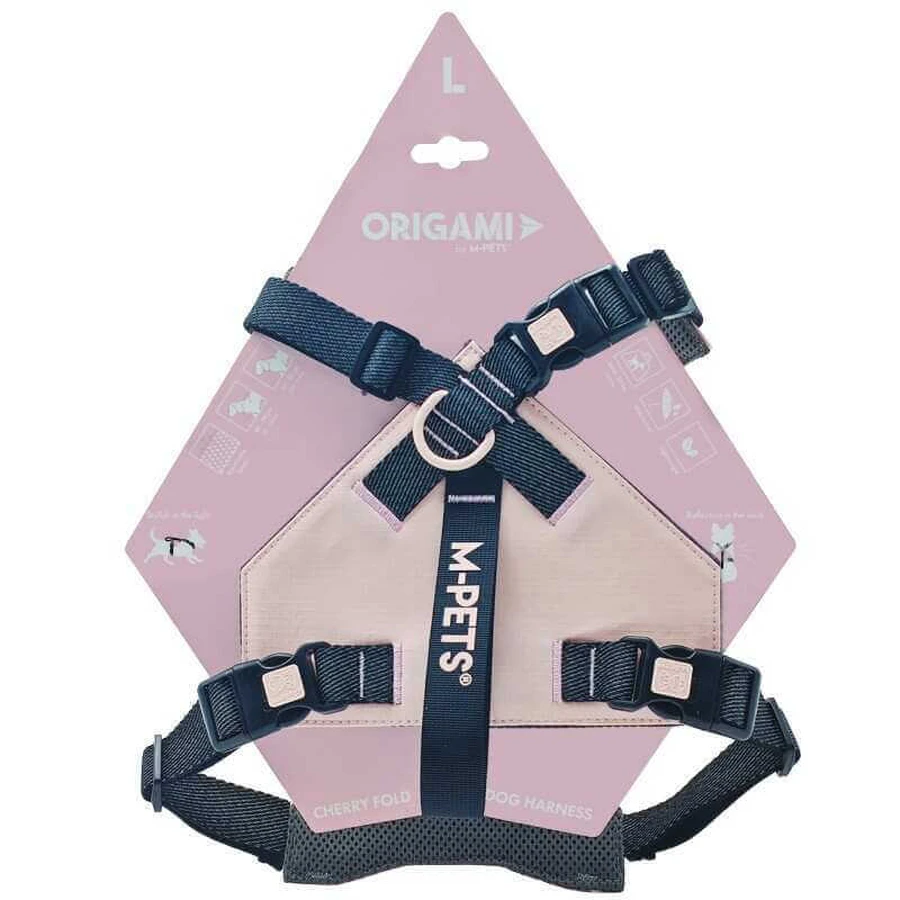 M-Pets Dog Harness Origami - Шлея Орігамі для собак; L (46-59х37-81х2,5 см) (Рожевий): ціни та характеристики