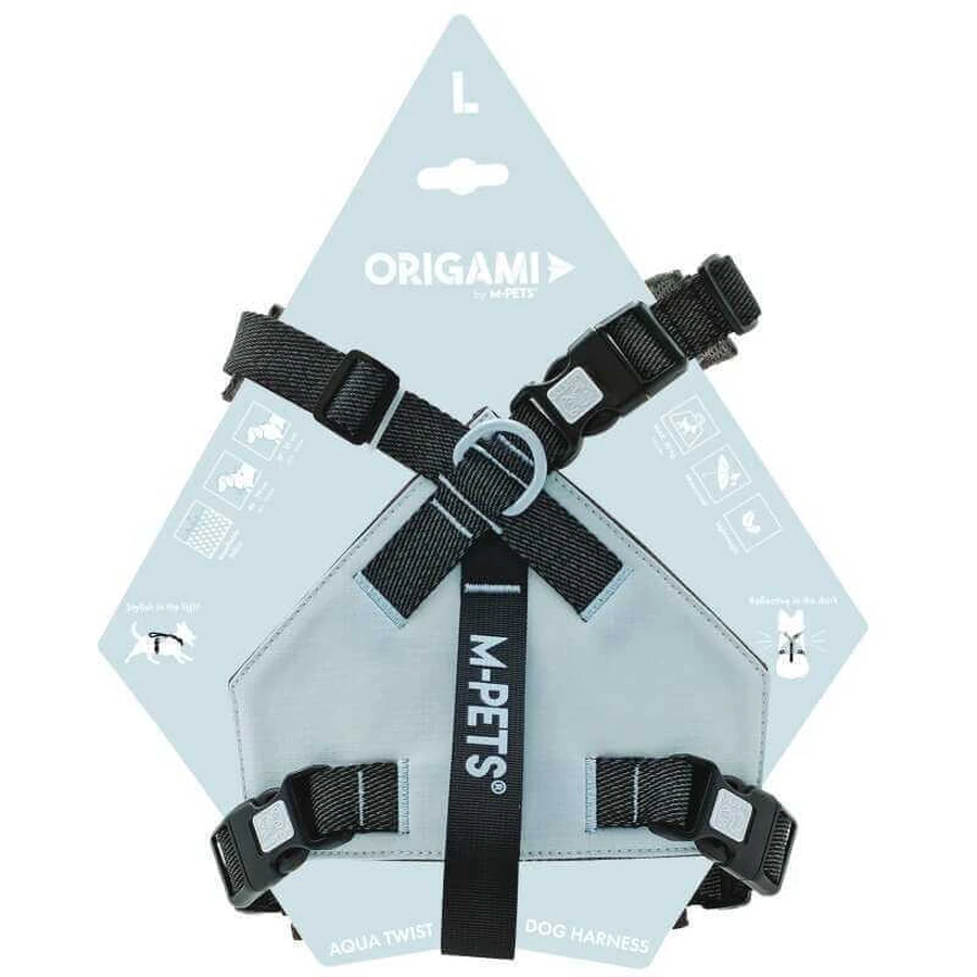 M-Pets Dog Harness Origami - Шлея Оригами для собак; L (46-59х37-81х2,5 см) (Светло-серый): цены и характеристики