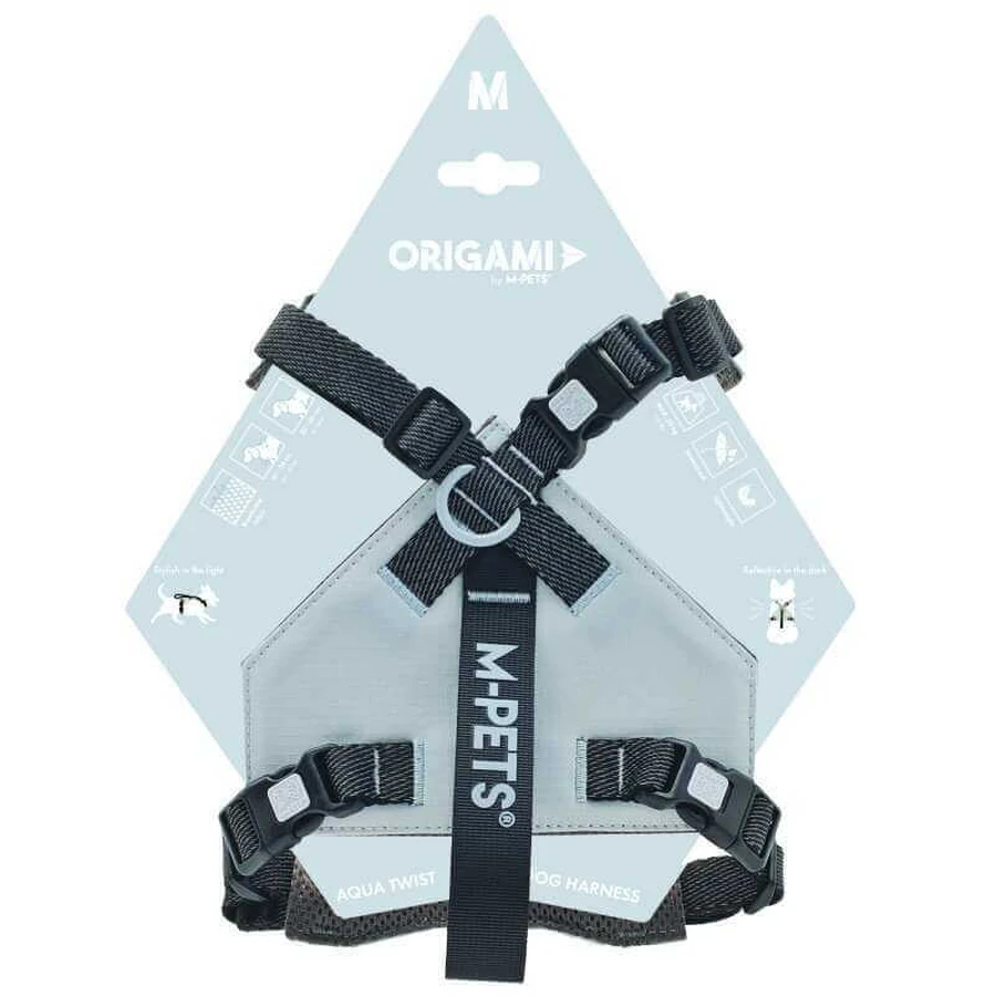 M-Pets Dog Harness Origami - Шлея Оригами для собак; M (41-54х33-66х2,5 см) (Светло-серый): цены и характеристики