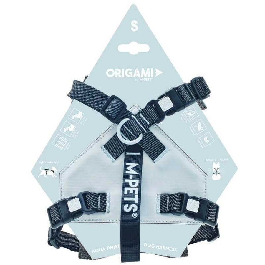 M-Pets Dog Harness Origami - Шлея Оригами для собак; S (33-43х29-57х2 см) (Светло-серый): цены и характеристики
