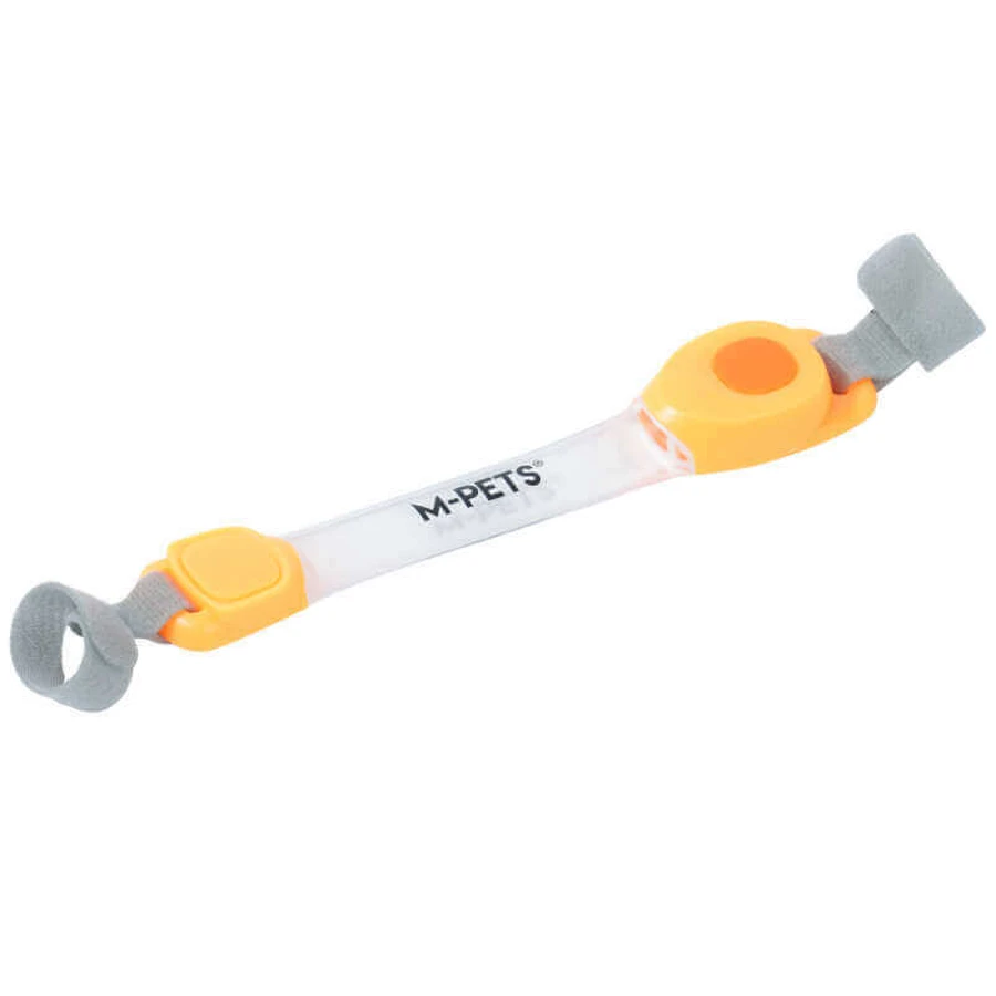 M-Pets Flash LED Band - Браслет светодиодный для собак; 3,7х18,5 см (Оранжевый): цены и характеристики