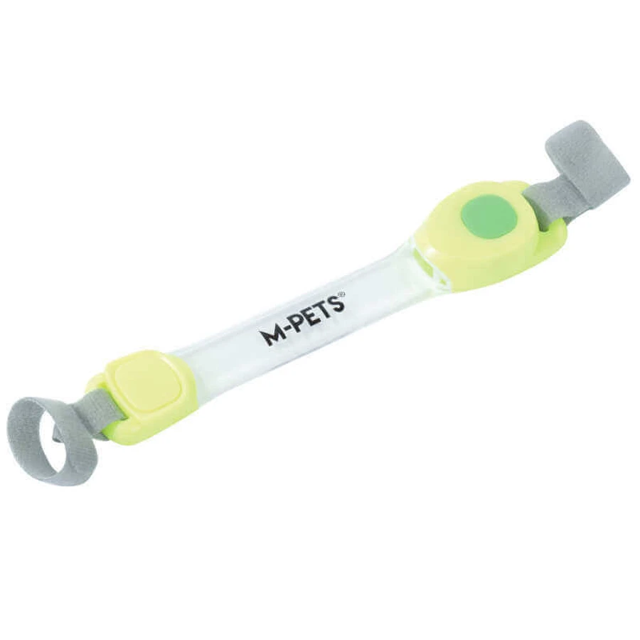 M-Pets Flash LED Band - Браслет світлодіодний для собак; 3,7х18,5 см (Салатовий): ціни та характеристики