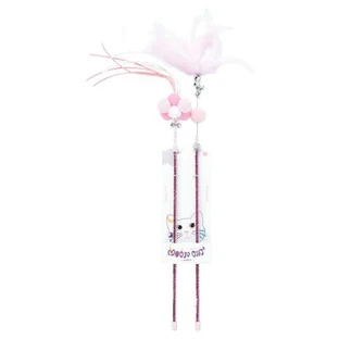 M-Pets MoonCat - Набір іграшок-вудок Зоряний шлейф для котів; 2 шт. (Рожевий)