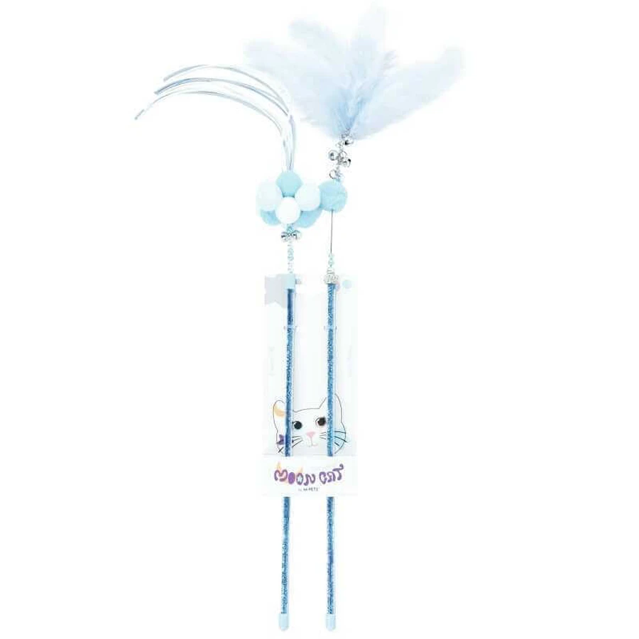 M-Pets MoonCat - Набір іграшок-вудок Зоряний шлейф для котів; 2 шт. (Світло-блакитний): ціни та характеристики