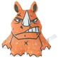 M-Pets Savage Rhino - Игрушка Носорог для собак; 22х19 см (Оранжевый)
