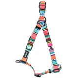 M-Pets Urban Style Jazz Harness Dog - Шлея з принтом смужки для собак; М/2x120 см (Різнокольоровий)