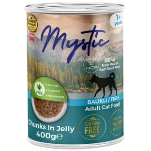 Mystic Jelly - Консервированный корм кусочки рыбы в желе для собак; 400 г