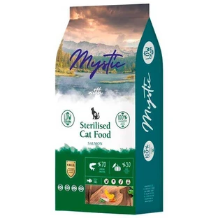 Mystic (Містік) Sterilised Cat Food Salmon - Низькозерновий сухий корм з лососем для дорослих стерилізованих котів; 500 г
