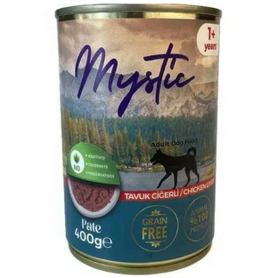 Mystic Pate - Консервированный корм паштет с курицей и ливером для взрослых собак; 400 г