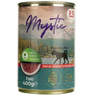 Mystic Pate - Консервированный корм паштет с курицей и ливером для щенков; 400 г