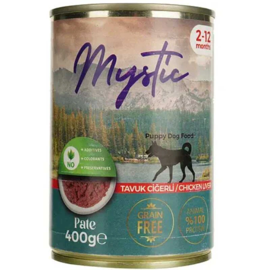 Mystic Pate - Консервированный корм паштет с курицей и ливером для щенков; 400 г: цены и характеристики