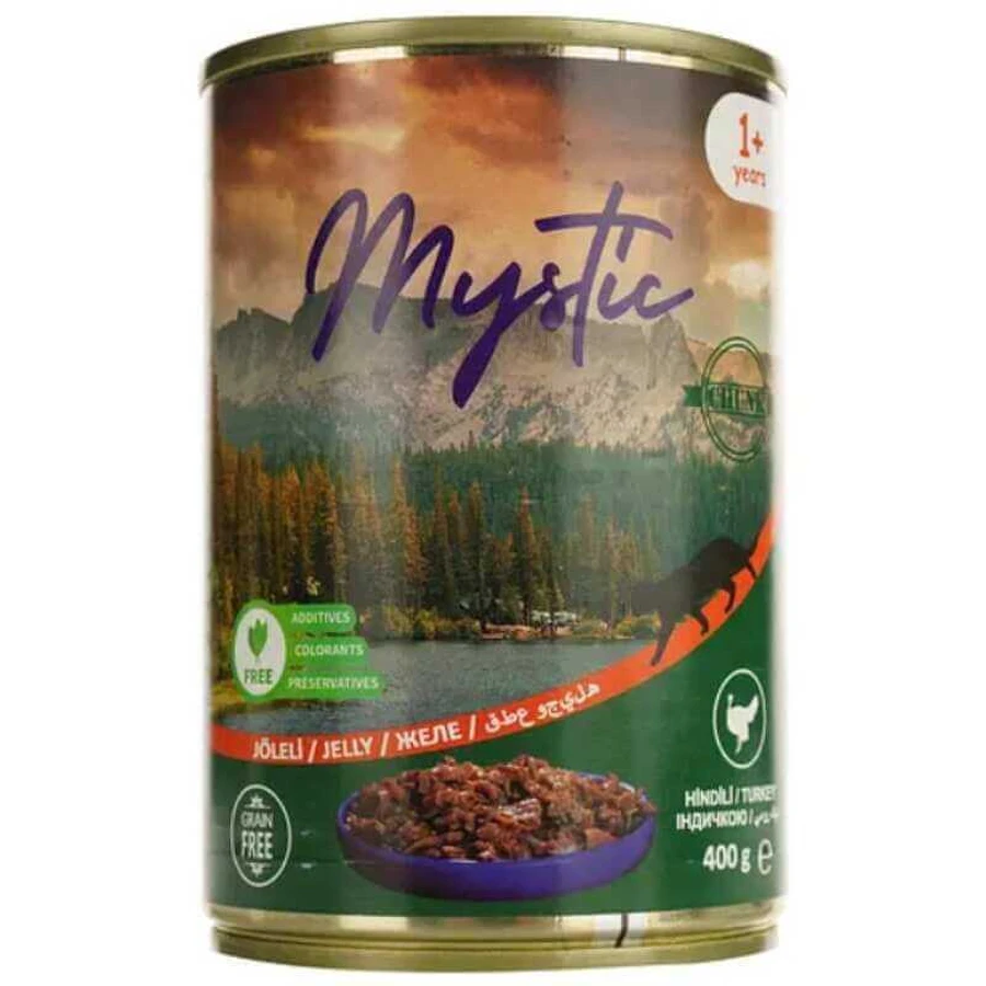 Mystic Jelly - Консервований корм шматочки індички в желе для котів; 400 г: ціни та характеристики