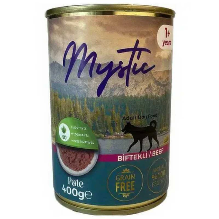 Mystic Pate - Консервований корм паштет з яловичиною для дорослих собак; 400 г: ціни та характеристики