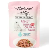 Natural Kitty Chunk in Gravy Chicken and Tuna - Влажный корм кусочки курицы и тунца в соусе для котов; 85 г