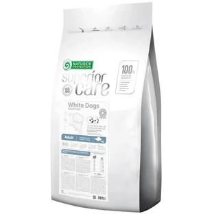 Nature's Protection Superior Care White Dogs Grain Free Adult Small and Mini Breeds – Сухий беззерновий корм з білою рибою для дорослих собак маленьких і мініатюрних порід з білою шерстю; 10 кг