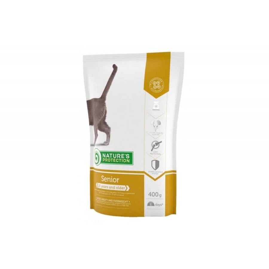 Nature's Protection (Нейчерес Протекшн) Senior - Сухой корм с лососем для пожилых кошек; 400 г: цены и характеристики