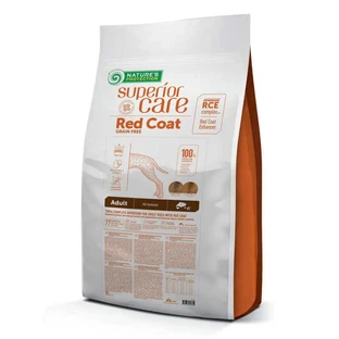 Nature's Protection Red Coat Grain Free Adult All Breeds Salmon – Сухой беззерновой корм с лососем для взрослых собак всех пород с рыжим окрасом шерсти; 10 кг