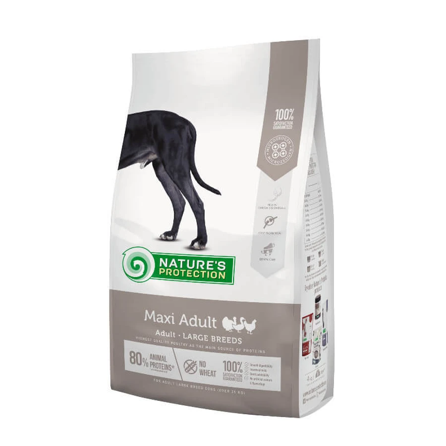 Nature's Protection Maxi Adult Large Breeds - Сухий корм з куркою для дорослих собак великих порід; 4 кг: ціни та характеристики