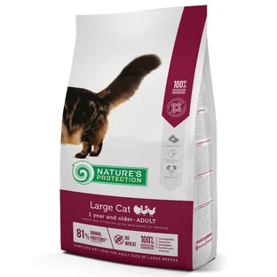 Nature's Protection Large cat Adult - Сухий корм з птицею для дорослих великих котів; 2 кг