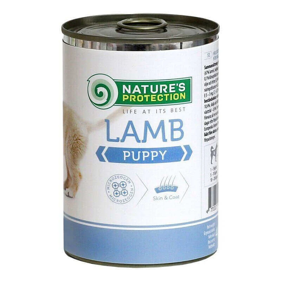 Nature's Protection Puppy Lamb – Консервированный корм с мясом ягнёнка для щенков; 800 г: цены и характеристики