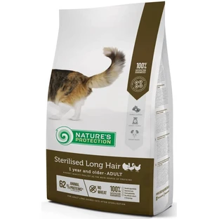 Nature's Protection Sterilised Long Hair - Сухий корм для довгошерстих дорослих котів після стерилізації; 2 кг