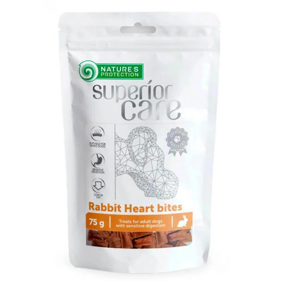 Nature's Protection Superior Care Snacks Rabbit Heart Bites – Ласощі з серцем кролика для собак; 75 г: ціни та характеристики
