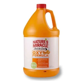 Nature's Miracle (Нейчерс Міракл) Set-In Stain Destroyer Oxy Formula - Винищувач плям і запахів 'Оранж-Оксі' для котів; 3,7 л