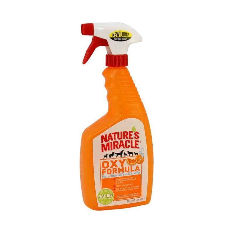 Nature's Miracle (Нейчерс Миракл) Set-In Stain Destroyer Oxy Formula - Уничтожитель пятен и запахов «Оранж-Окси» для собак; 709 мл: цены и характеристики