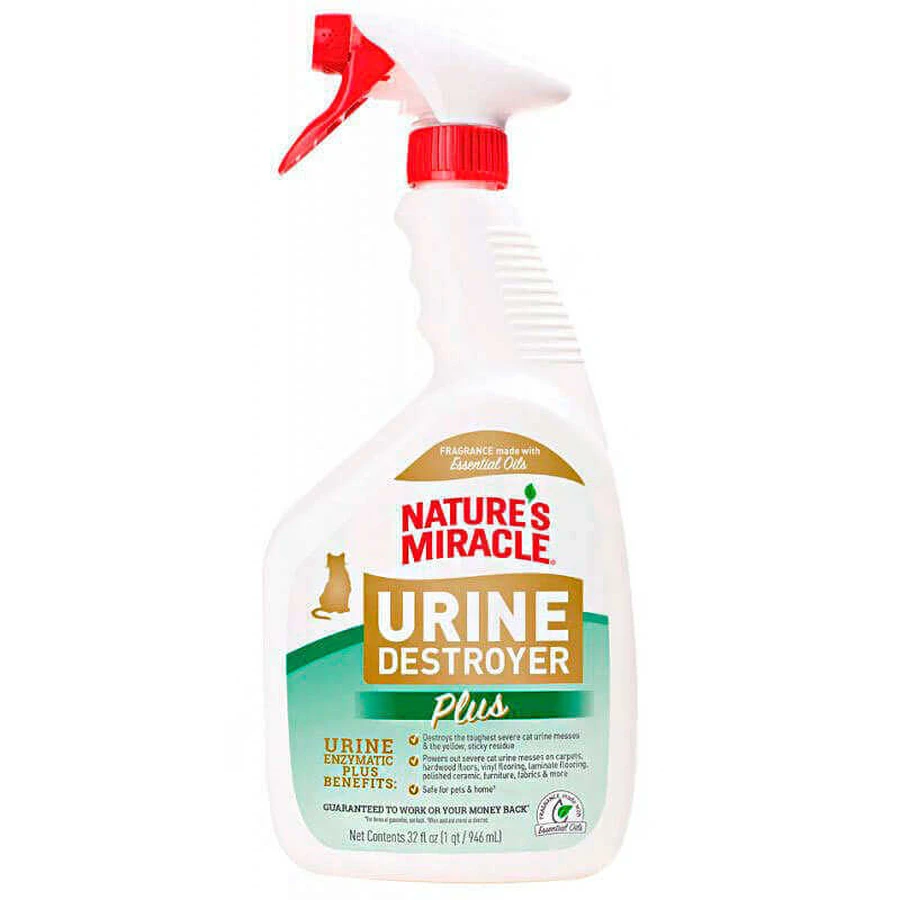 Nature's Miracle (Нейчерс Міракл) Urine Destroyer - Винищувач плям та запахів сечі котів; 946 мл: ціни та характеристики