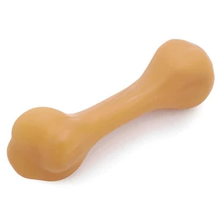 Nunbell - Іграшка Гумова кістка з пискавкою для собак; 14х4 см (Бежевий)