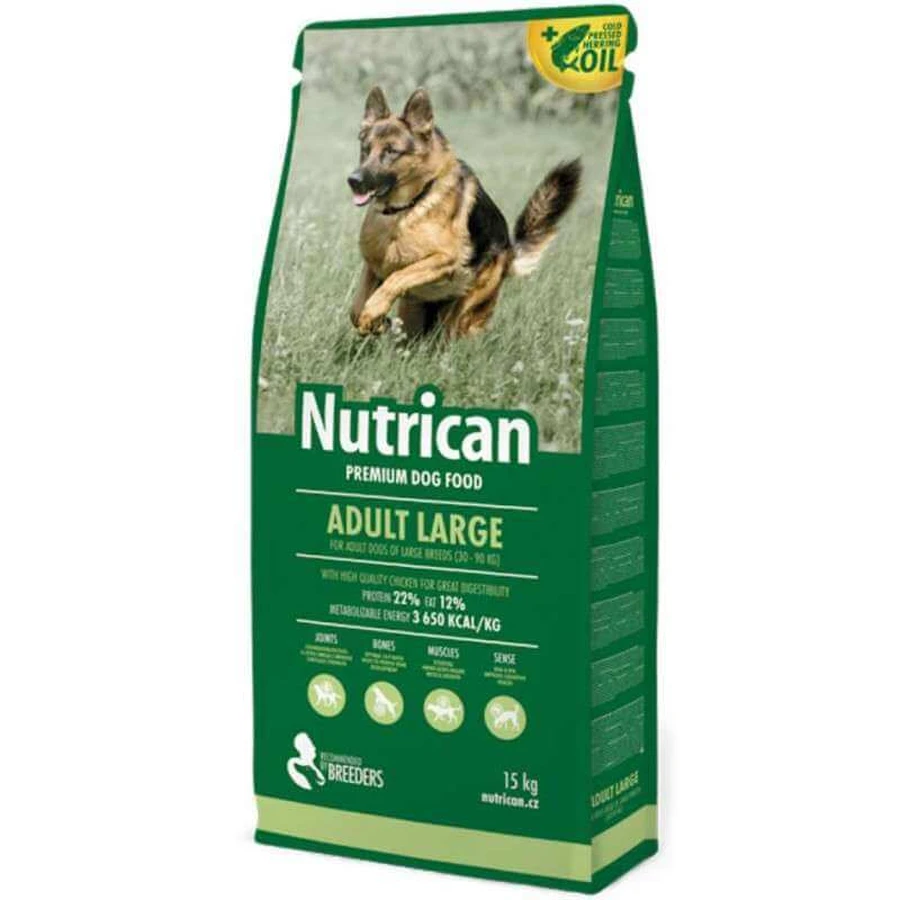 Nutrican (Нутрікан) Adult Large - Сухий корм для дорослих собак великих порід; 15 кг: ціни та характеристики
