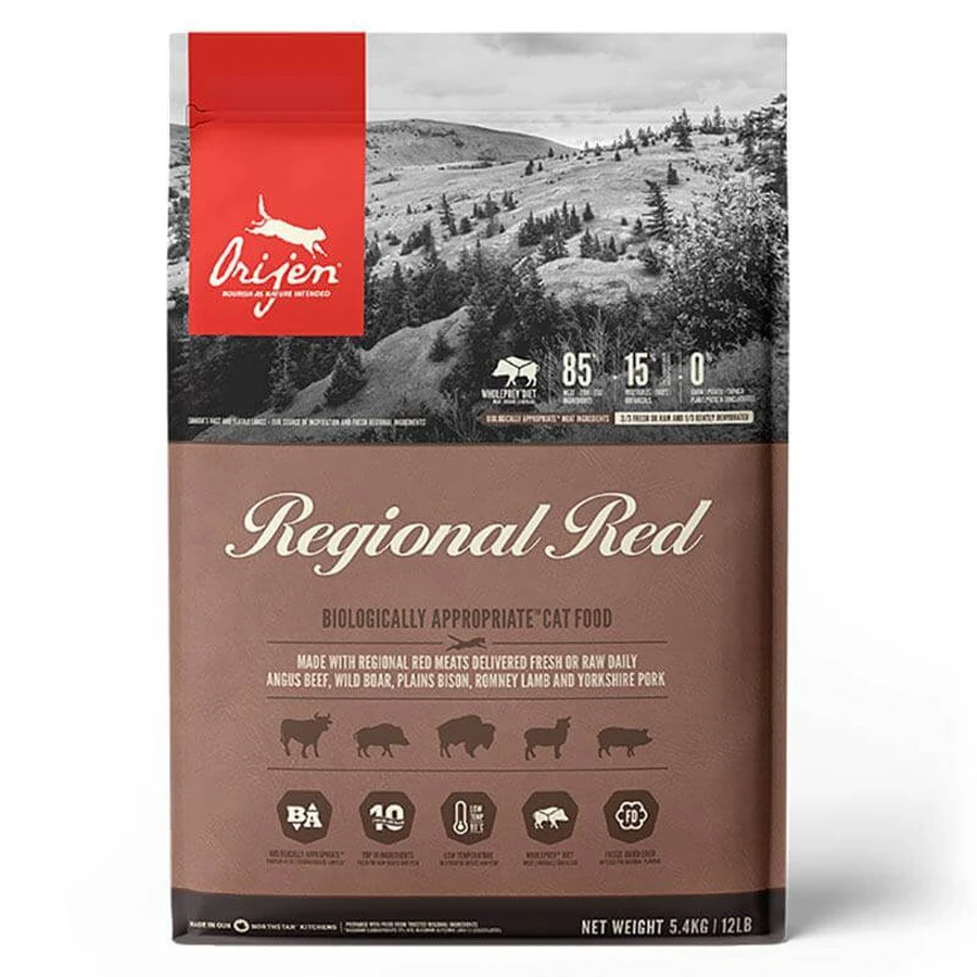 Orijen Regional Red Cat - Сухий корм з бізоном і кабаном для котів і кошенят; 5,4 кг: ціни та характеристики