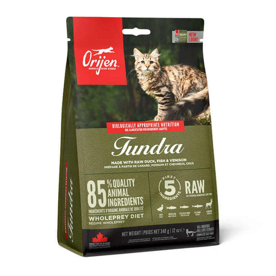 Orijen Tundra Cat - Сухой корм с мясом дичи, рыбы и птицы для котов на всех стадиях жизни; 340 г: цены и характеристики